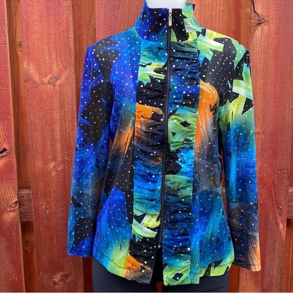Colorful Abstract Jacket Size S - Picture 1 of 9